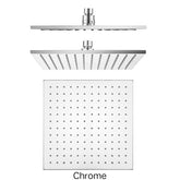 SUPERIA 250mm Solid Brass Shower Head In Chrome, Matte Black, Brushed Gold, Brushed Nickel & Gunmetal Grey